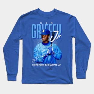 Ken Griffey Jr The Kid Basketball Legend Original Aesthetic Tribute 〶 Long Sleeve T-Shirt